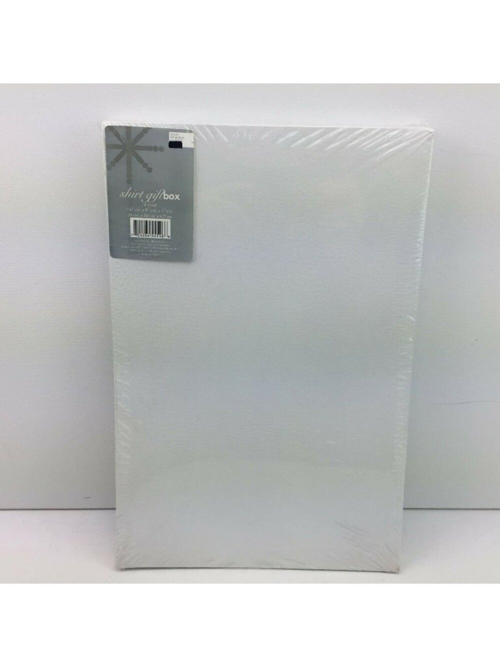 Shirt Gift Box White Textured 4 Count Present Wrapping Giving 14.25x9.5x1 7/8"